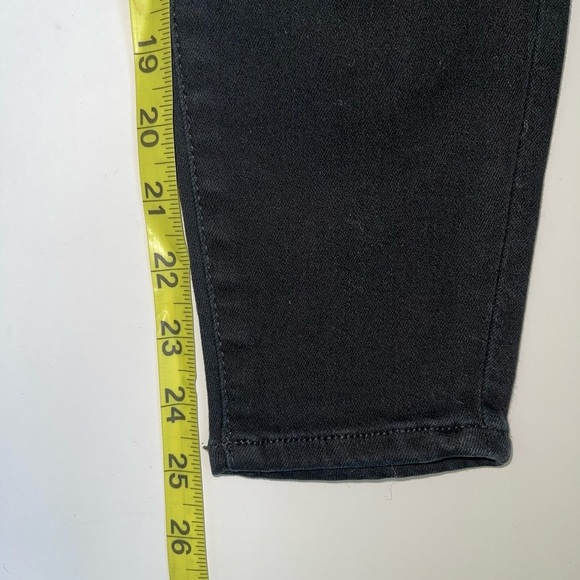 American Eagle Black High Rise Distressed Skinny Curvy Jeans 4 Short Women’s - Picture 9 of 13